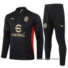 Chandal de Sudadera del AC Milan 2024-2025 Negro Chandal de Sudadera del AC Milan 2024-2025 Negro