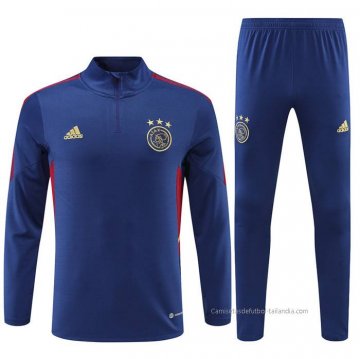 Chandal de Sudadera del Ajax 2022-2023 Azul Chandal de Sudadera del Ajax 2022-2023 Azul