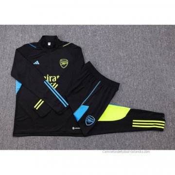 Chandal de Sudadera del Arsenal 2023-2024 Negro