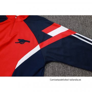 Chandal de Sudadera del Arsenal Nino 2024-2025 Rojo Azul