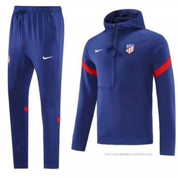 Chandal de Sudadera del Atletico Madrid 2021-2022 Azul