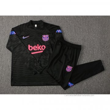 Chandal de Sudadera del Barcelona 2021-2022 Negro