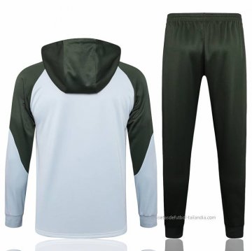 Chandal de Sudadera del Barcelona 2023-2024 Gris Claro
