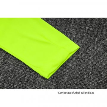 Chandal de Sudadera del Barcelona 2024-2025 Verde Fluorescente