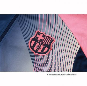 Chandal de Sudadera del Barcelona Nino 2025-2026 Azul Rosa