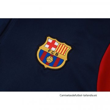Chandal de Sudadera del Barcelona Nino 2026-2027 Azul Rojo