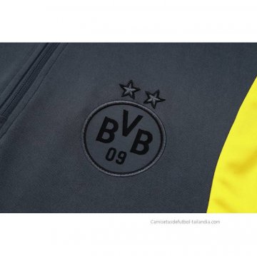 Chandal de Sudadera del Borussia Dortmund 2023-2024 Gris