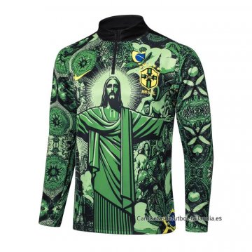 Chandal de Sudadera del Brasil Jesus 2024-2025 Verde