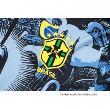 Chandal de Sudadera del Brasil Jesus Nino 2024-2025 Azul