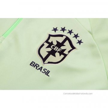 Chandal de Sudadera del Brasil Nino 2022-2023 Verde