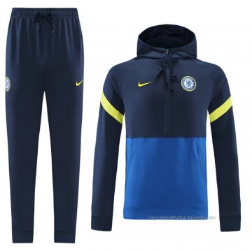 Chandal de Sudadera del Chelsea 2021-2022 Azul Chandal de Sudadera del Chelsea 2021-2022 Azul