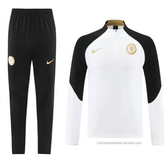 Chandal de Sudadera del Chelsea 2023-2024 Blanco - Haga un click en la imagen para cerrar