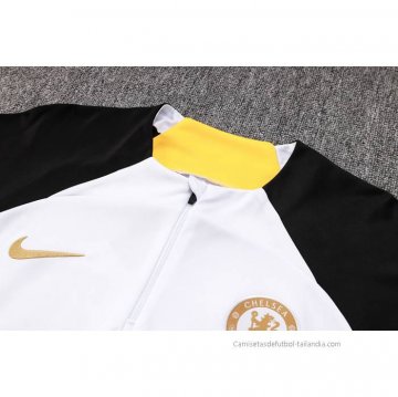 Chandal de Sudadera del Chelsea Nino 2023-2024 Blanco