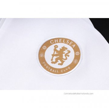 Chandal de Sudadera del Chelsea Nino 2023-2024 Blanco