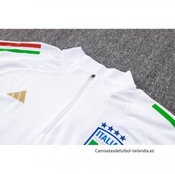 Chandal de Sudadera del Italia 2024-2025 Blanco