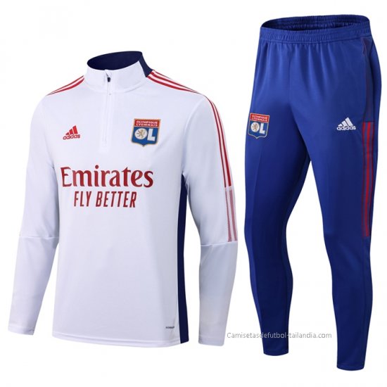 Chandal de Sudadera del Lyon 2021-2022 Blanco - Haga un click en la imagen para cerrar