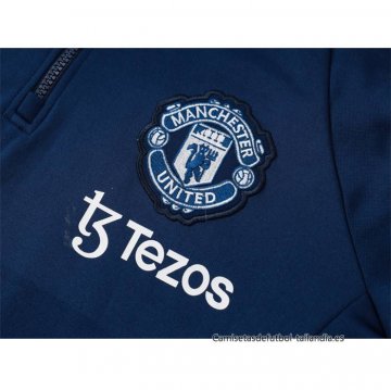 Chandal de Sudadera del Manchester United 2024-2025 Azul