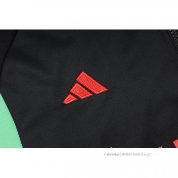 Chandal de Sudadera del Manchester United 2023-2024 Negro y Rojo