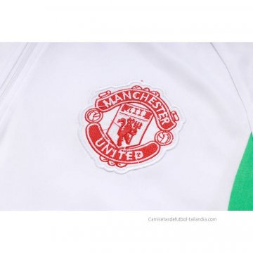 Chandal de Sudadera del Manchester United Nino 2023-2024 Blanco