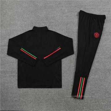 Chandal de Sudadera del Manchester United Nino 2023-2024 Negro