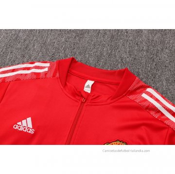 Chandal de Sudadera del Manchester United UCL 2021-2022 Rojo