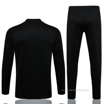 Chandal de Sudadera del Manchester United UCL Nino 2021-2022 Negro