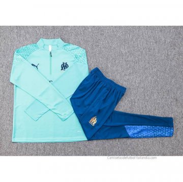 Chandal de Sudadera del Olympique Marsella Nino 2023-2024 Verde