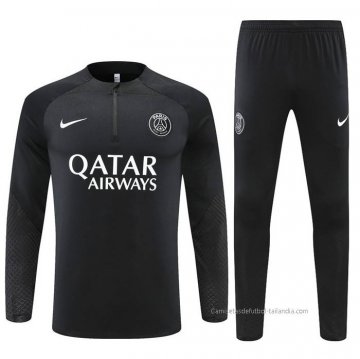 Chandal de Sudadera del Paris Saint-Germain 2022-2023 Negro Chandal de Sudadera del Paris Saint-Germain 2022-2023 Negro