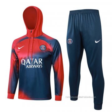 Chandal de Sudadera del Paris Saint-Germain Nino 2023-2024 Rojo y Azul Chandal de Sudadera del Paris Saint-Germain Nino 2023-2024 Rojo y Azul