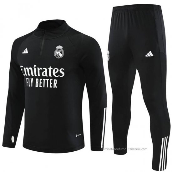 Chandal de Sudadera del Real Madrid 2023-2024 Negro - Haga un click en la imagen para cerrar