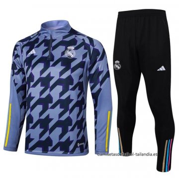 Chandal de Sudadera del Real Madrid 2024-2025 Negro y Gris Chandal de Sudadera del Real Madrid 2024-2025 Negro y Gris