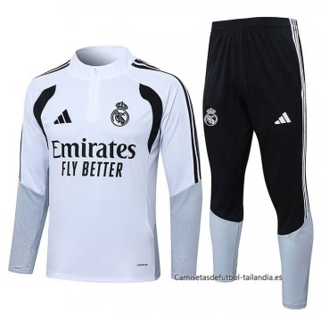 Chandal de Sudadera del Real Madrid 2026-2027 Blanco Chandal de Sudadera del Real Madrid 2026-2027 Blanco