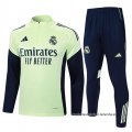 Chandal de Sudadera del Real Madrid Nino 2025-2026 Verde