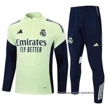Chandal de Sudadera del Real Madrid Nino 2025-2026 Verde