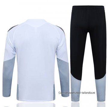 Chandal de Sudadera del Real Madrid Nino 2026-2027 Blanco