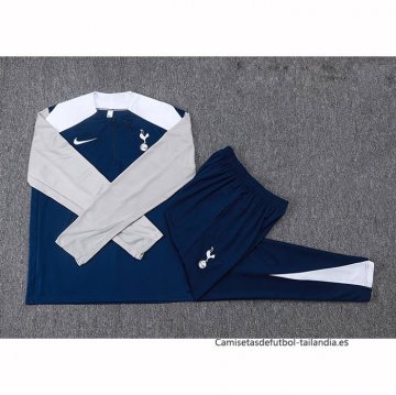 Chandal de Sudadera del Tottenham Hotspur Nino 2025-2026 Azul Gris