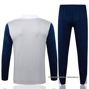 Chandal de Sudadera del Tottenham Hotspur Nino 2025-2026 Gris Azul