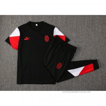Chandal del AC Milan Manga Corta 2021-2022 Negro