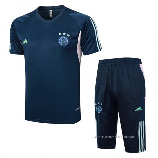 Chandal del Ajax Manga Corta 2023-2024 Azul - Pantalon Corto - Haga un click en la imagen para cerrar