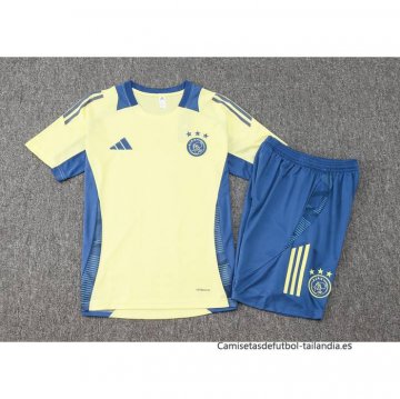 Chandal del Ajax Manga Corta 2024-2025 Amarillo - Pantalon Corto