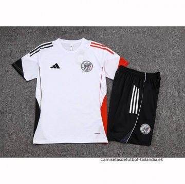 Chandal del Ajax Manga Corta 2025-2026 Blanco - Pantalon Corto