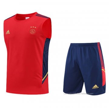 Chandal del Ajax Sin Mangas 2022-2023 Rojo Chandal del Ajax Sin Mangas 2022-2023 Rojo