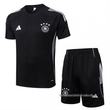 Chandal del Alemania Manga Corta 2025-2026 Negro - Pantalon Corto Chandal del Alemania Manga Corta 2025-2026 Negro - Pantalon Corto