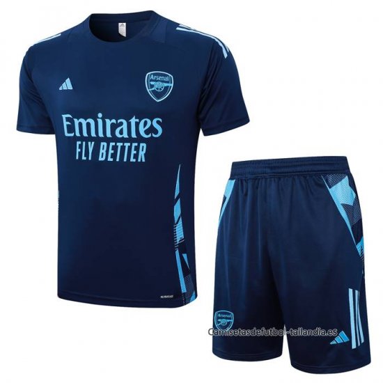 Chandal del Arsenal Manga Corta 2024-2025 Azul - Pantalon Corto - Haga un click en la imagen para cerrar