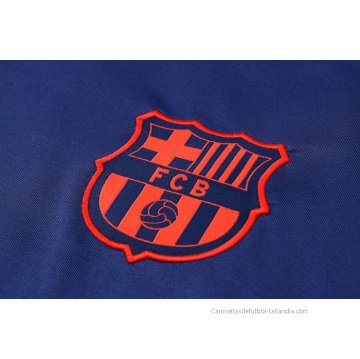 Chandal del Barcelona Manga Corta 2021 Azul