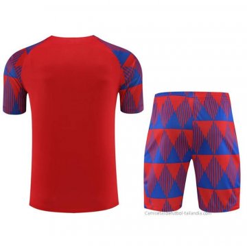 Chandal del Barcelona Manga Corta 2023-2024 Rojo - Pantalon Corto
