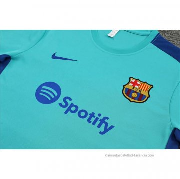 Chandal del Barcelona Manga Corta 2023-2024 Verde - Pantalon Corto