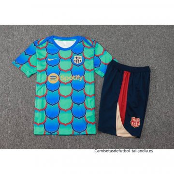 Chandal del Barcelona Manga Corta 2024-2025 Verde - Pantalon Corto