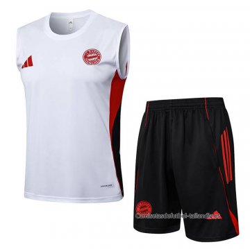 Chandal del Bayern Munich Sin Mangas 2025-2026 Blanco Chandal del Bayern Munich Sin Mangas 2025-2026 Blanco