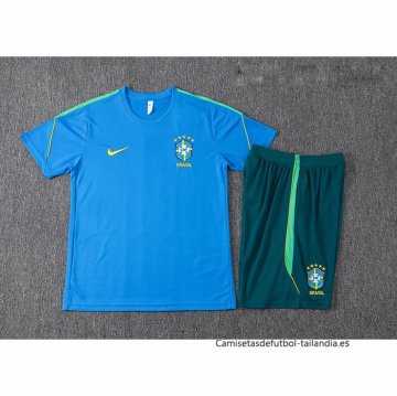 Chandal del Brasil Manga Corta 2026-2027 Azul - Pantalon Corto
